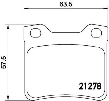 Гальмівні колодки дискові BREMBO P61058