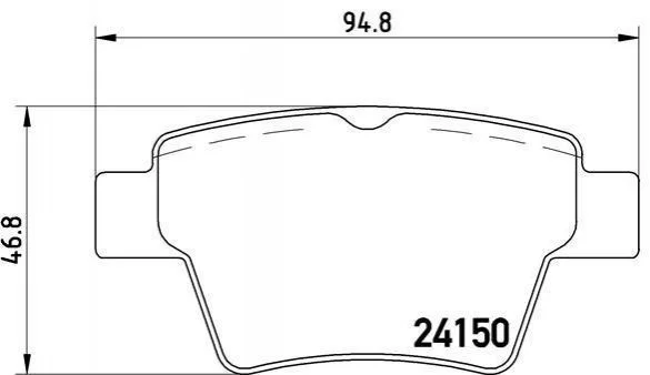 Гальмівні колодки задні дискові BREMBO P61 080 (фото 1)