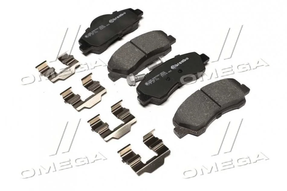 Тормозные колодки передние дисковые BREMBO P61 113 (фото 1)