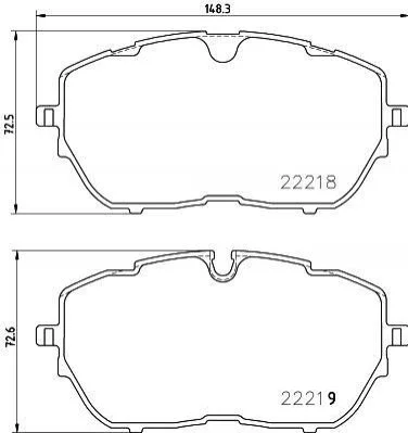 Гальмівні колодки дискові BREMBO P61 128 (фото 1)