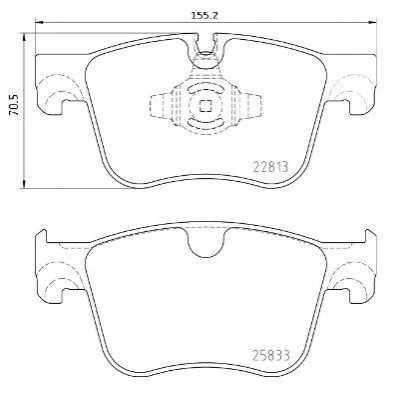 Тормозные колодки дисковые BREMBO P61 135 (фото 1)