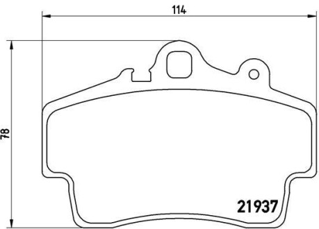 Тормозные колодки дисковые BREMBO P65 007 (фото 1)