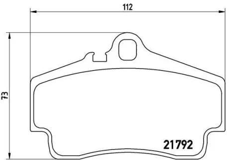 Гальмівні колодки задні дискові BREMBO P65 008