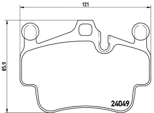 Тормозные колодки дисковые BREMBO P65 014 (фото 1)