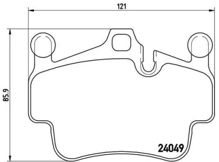 Тормозные колодки дисковые BREMBO P65 014