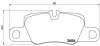 Гальмівні колодки задні дискові BREMBO P65 020 (фото 1)