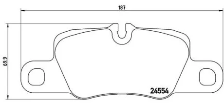 Гальмівні колодки задні дискові BREMBO P65 020