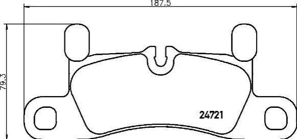 Тормозные колодки задние дисковые BREMBO P65 030 (фото 1)