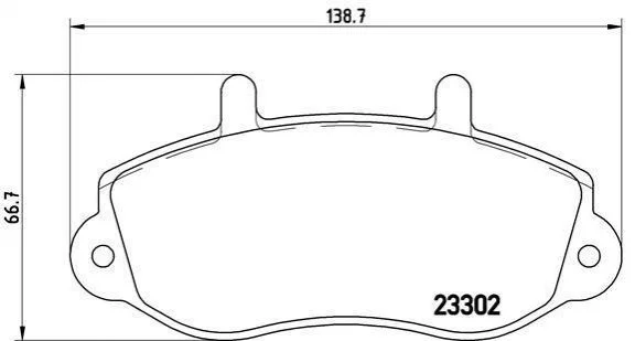 Гальмівні колодки передні дискові BREMBO P68025 (фото 1)