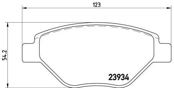 Тормозные колодки дисковые BREMBO P68 031 (фото 1)