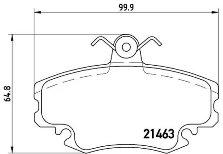 Тормозные колодки передние дисковые BREMBO P68 038