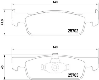 Гальмівні колодки дискові BREMBO P68059X
