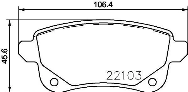 Тормозные колодки дисковые BREMBO P68 064 (фото 1)