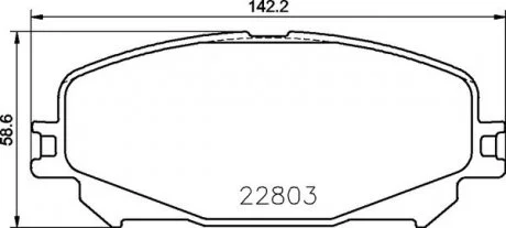 Тормозные колодки дисковые BREMBO P68 071