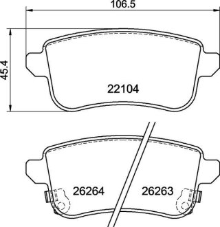 Тормозные колодки дисковые BREMBO P68 074