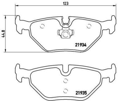 Тормозные колодки дисковые BREMBO P71 006