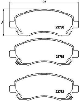 Гальмівні колодки дискові BREMBO P78009