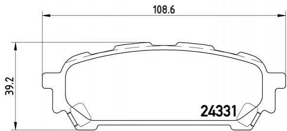 Тормозные колодки задние дисковые BREMBO P78 014 (фото 1)