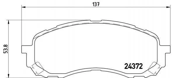 Тормозные колодки передние дисковые BREMBO P78 015 (фото 1)