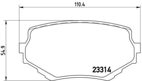 Тормозные колодки передние дисковые BREMBO P79 009