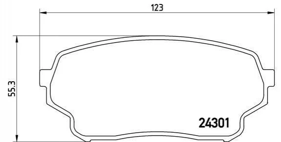 Гальмівні колодки передні дискові BREMBO P79 019 (фото 1)