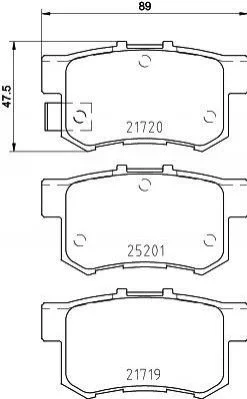 Тормозные колодки дисковые BREMBO P79 027 (фото 1)