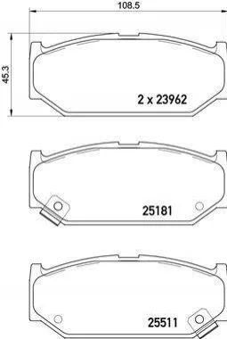 Тормозные колодки дисковые BREMBO P79 031 (фото 1)