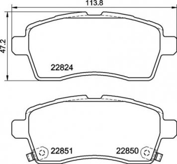 Гальмівні колодки дискові BREMBO P79 037 (фото 1)