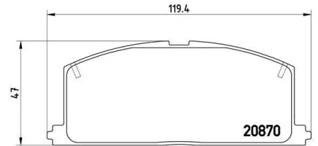 Тормозные колодки передние дисковые BREMBO P83 011