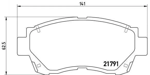 Тормозные колодки дисковые BREMBO P83 027 (фото 1)