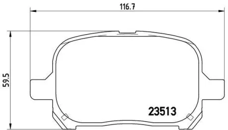Тормозные колодки передние дисковые BREMBO P83 040