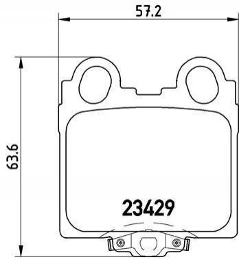 Гальмівні колодки задні дискові BREMBO P83 045 (фото 1)