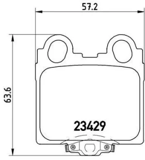 Тормозные колодки задние дисковые BREMBO P83 045
