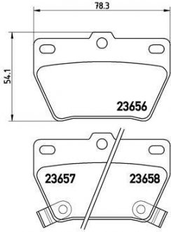 Тормозные колодки дисковые BREMBO P83 057 (фото 1)