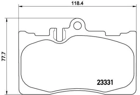 Гальмівні колодки передні дискові BREMBO P83 058