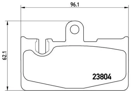 Гальмівні колодки задні дискові BREMBO P83 059