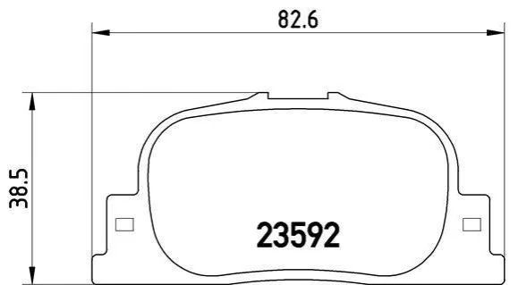 Тормозные колодки задние дисковые BREMBO P83 063 (фото 1)