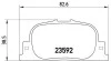 Тормозные колодки задние дисковые BREMBO P83 063 (фото 1)