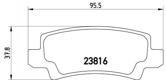 Гальмівні колодки задні дискові BREMBO P83 065 (фото 1)