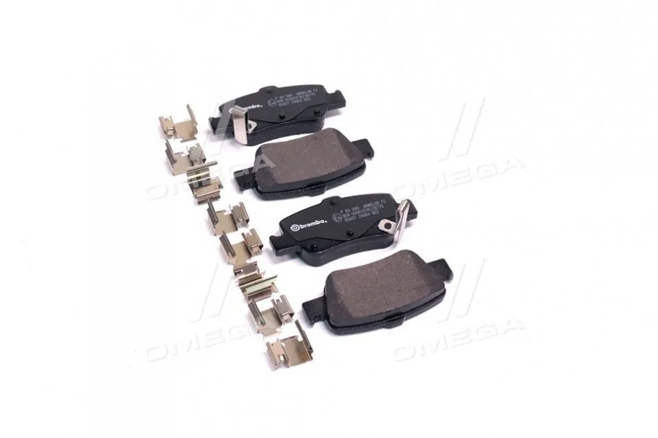 Тормозные колодки задние дисковые BREMBO P83 080 (фото 1)