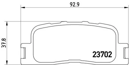 Тормозные колодки задние дисковые BREMBO P83 088