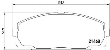 Гальмівні колодки передні дискові BREMBO P83 092