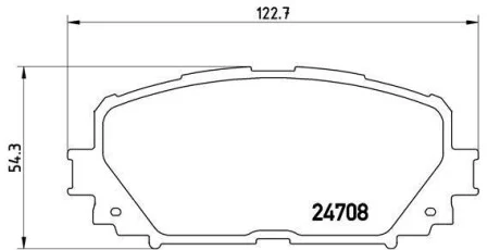 Гальмівні колодки передні дискові BREMBO P83 101