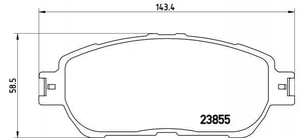 Тормозные колодки передние дисковые BREMBO P83 105 (фото 1)