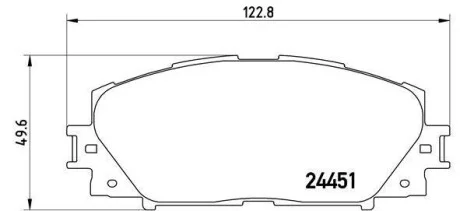 Тормозные колодки передние дисковые BREMBO P83 106