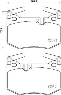 Гальмівні колодки дискові BREMBO P83 164 (фото 1)