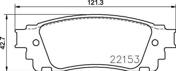 Тормозные колодки дисковые BREMBO P83 166 (фото 1)
