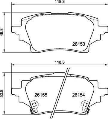 Гальмівні колодки дискові BREMBO P83 178 (фото 1)
