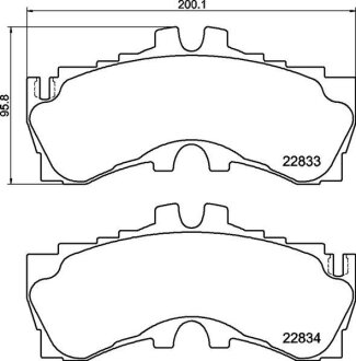 Тормозные колодки дисковые BREMBO P83 180
