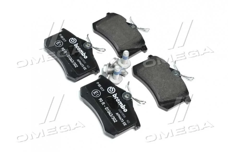 Тормозные колодки задние дисковые BREMBO P85 017 (фото 1)